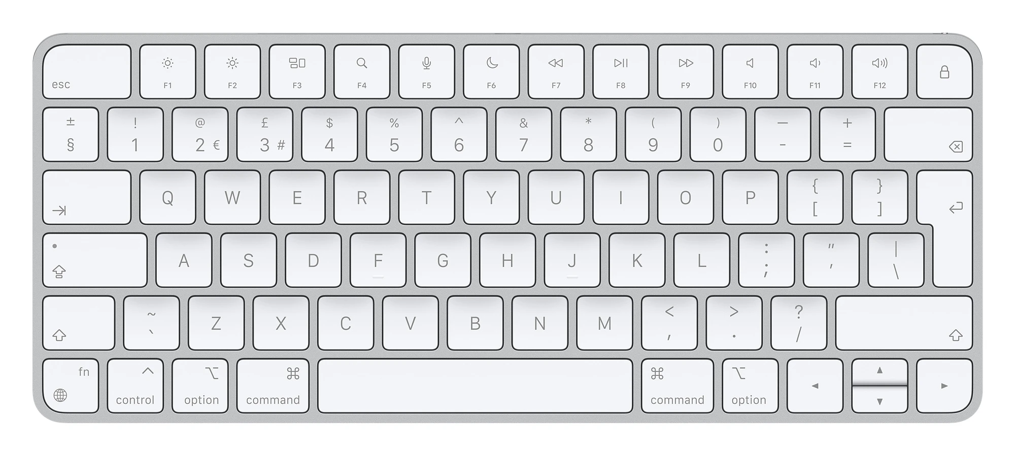 keyboard with EU layout